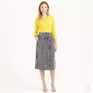 J. Crew Skirts - Pleated Midi Skirt in Stripe J. Crew Skirts - Pleated Midi Skirt in Stripe